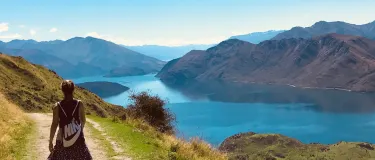 New Zealand Hiker Lake