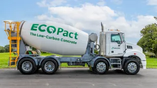 Holcim New Zealand ECOPact Concrete Mixer Truck