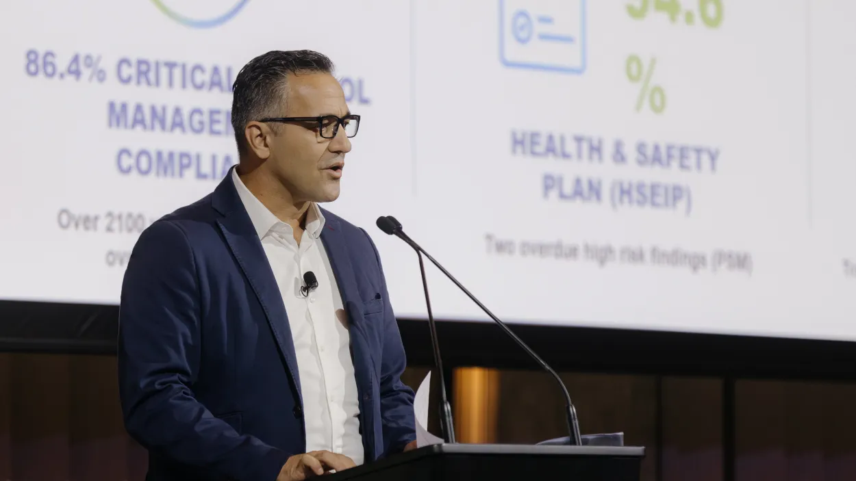 Holcim ANZ CEO George Agriogiannis shares his vision for growth, sustainability, and performance at the Senior Leaders Conference.