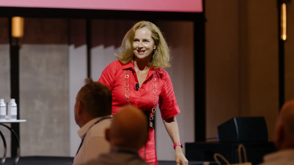 Naomi Simson, Founder of RedBalloon, energises Holcim ANZ leaders with insights on purpose-driven leadership, passion, and business growth.
