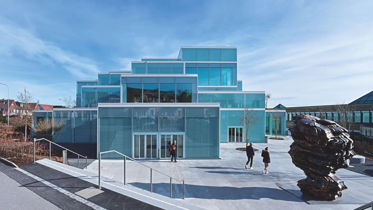 The SQUARE Learning Center in St. Gallen, Switzerland, is an innovative place to think, learn and work, built using ECOPact+ low-carbon concrete with ECOCycle® inside.