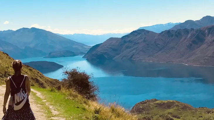 New Zealand Hiker Lake